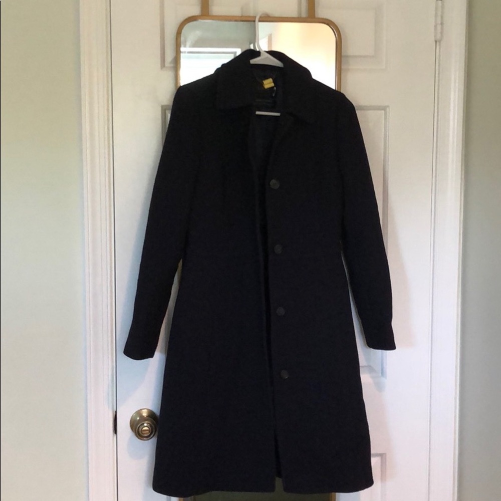 J.Crew Size 0 Navy Lady Day Coat